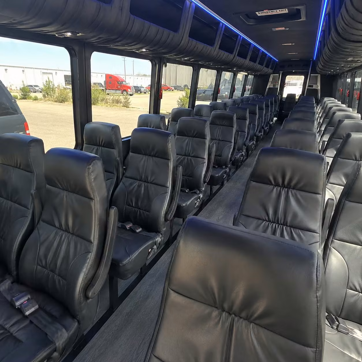 25 passenger minibus interior