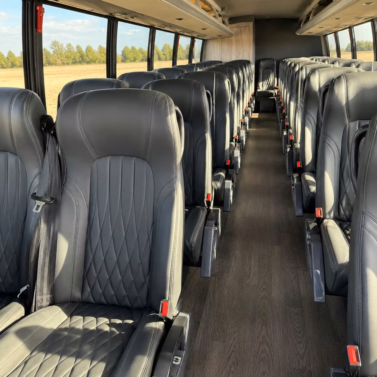 28 passenger minibus interior