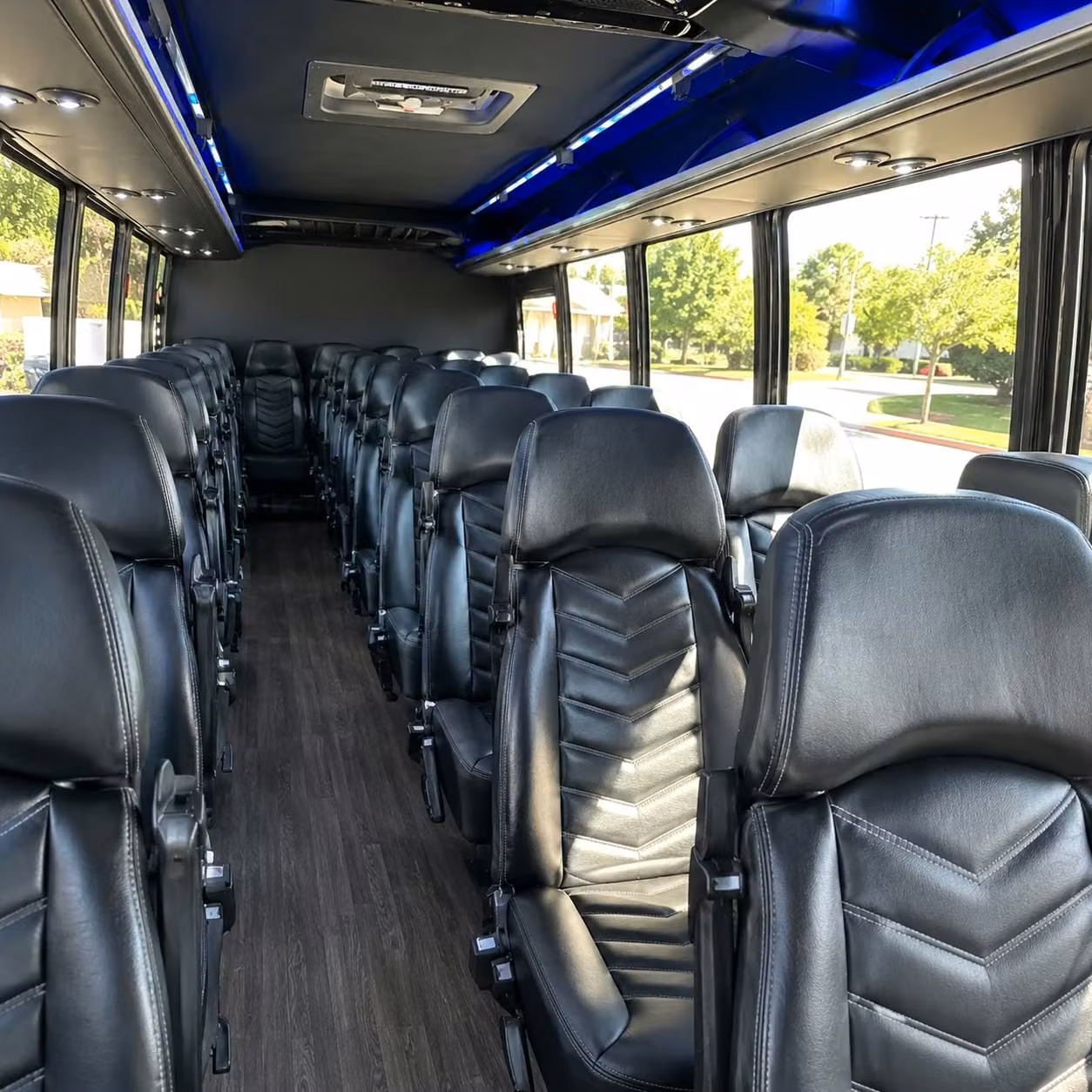 35 passenger minibus interior