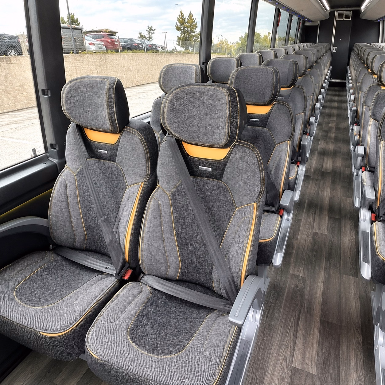 orlando charter bus interior