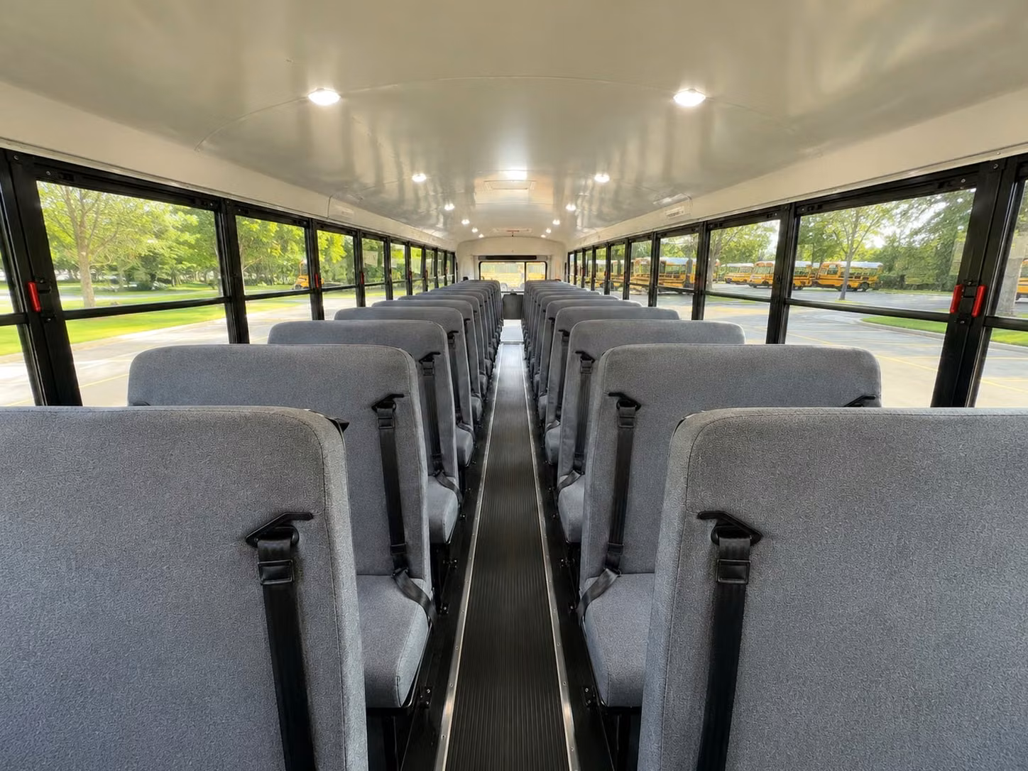 school bus inside